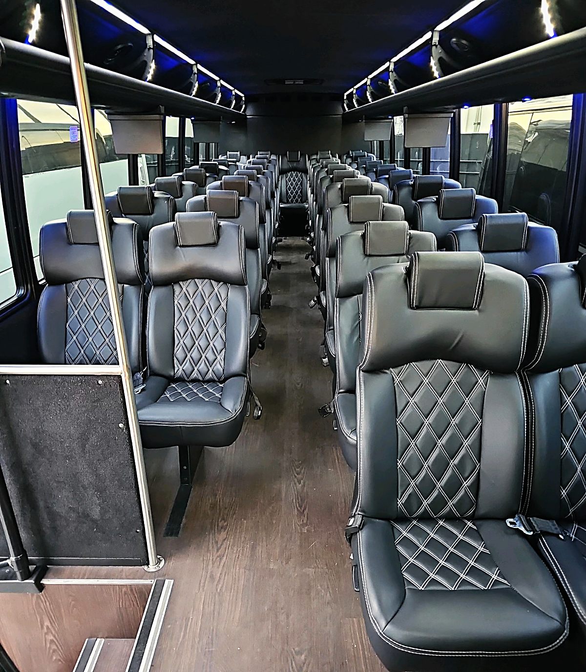 Mini coach leather interior